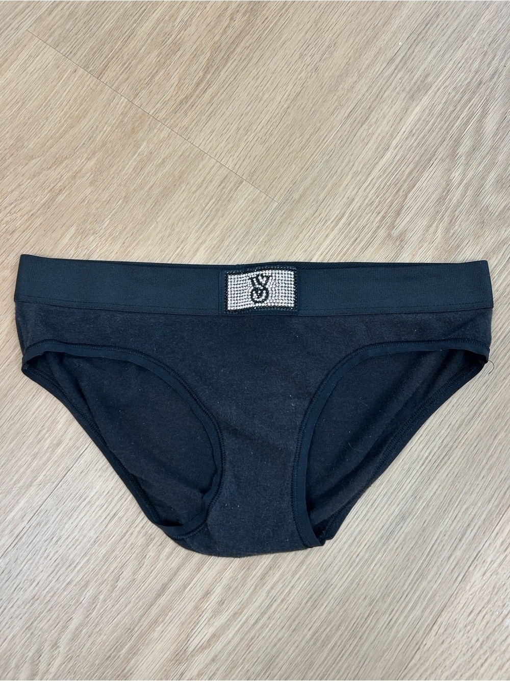 Victoria’s Secret Shine Rhinestone Logo Hiphugger Panty XS
